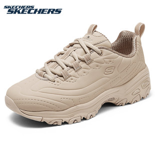 斯凯奇女鞋官方正品运动鞋冬季新款皮面休闲鞋减震厚度女士熊猫鞋