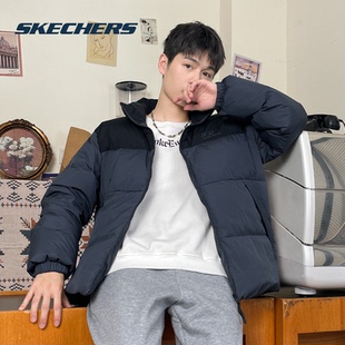 男女同款 斯凯奇 新款 冬季 羽绒服户外立领夹克保暖外 Skechers
