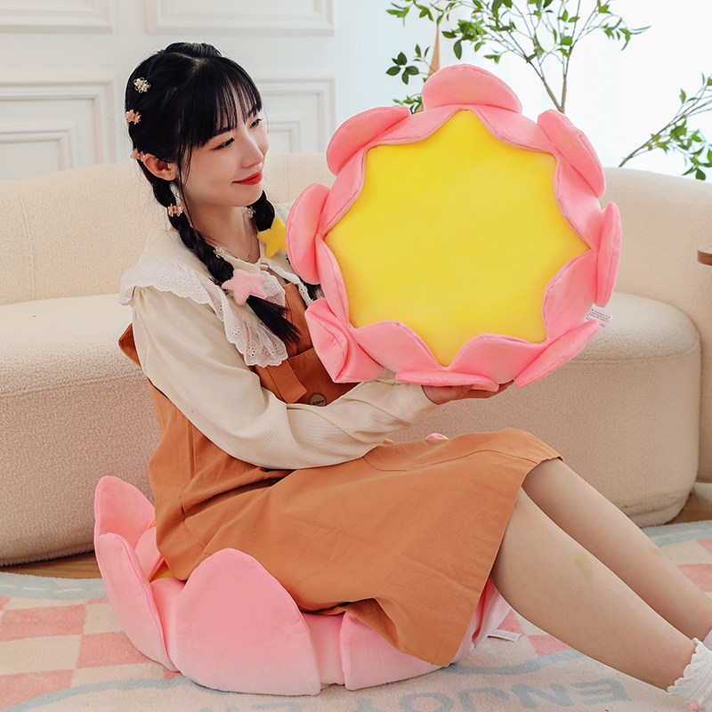 莲花宝座好运莲莲坐垫屁垫榻榻米爆款玩具毛绒观音蒲团垫地上座垫