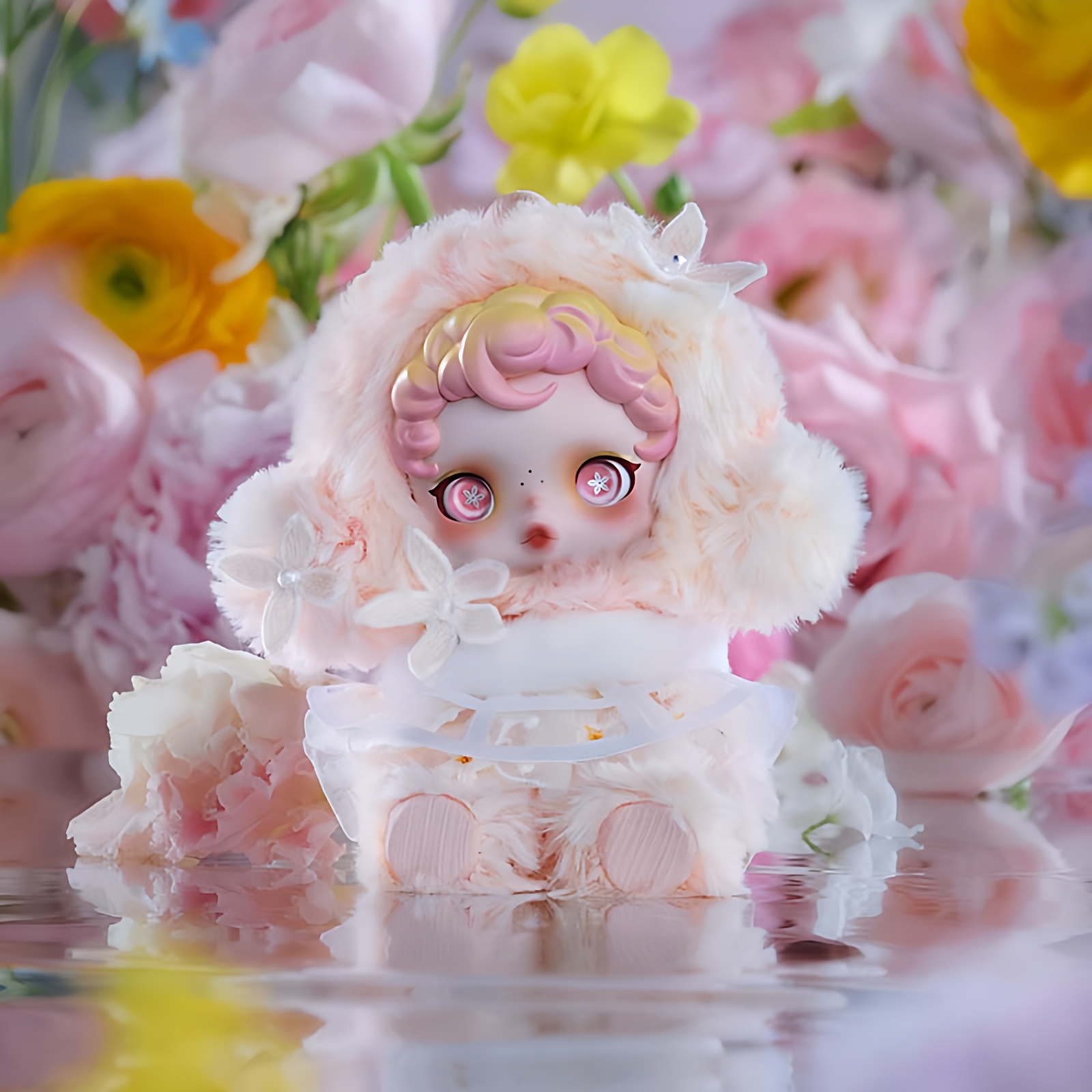 泡泡玛特SKULLPANDA光织园系列sp搪胶毛绒挂件公仔盲盒潮玩礼物