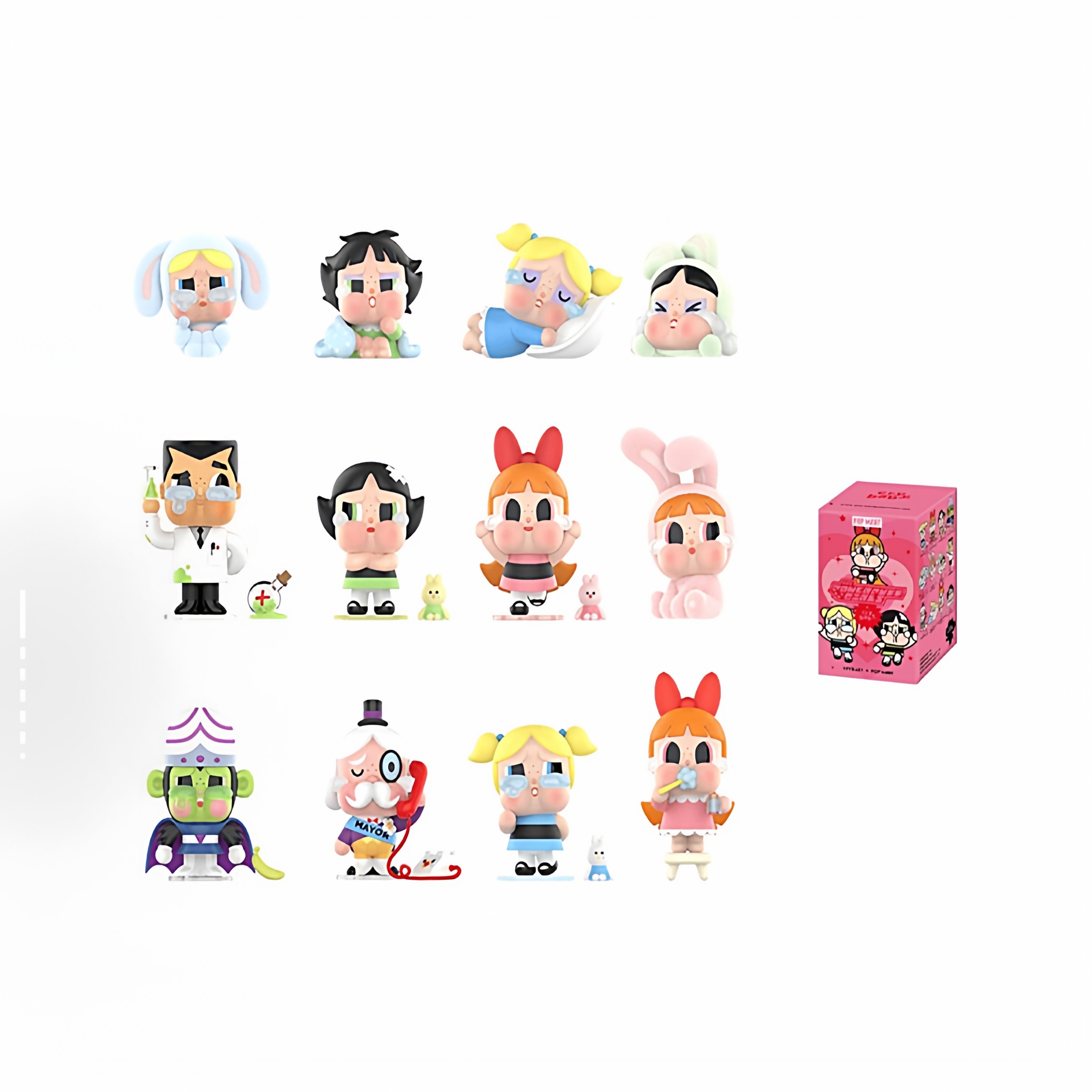 POPMART泡泡玛特CRYBABY哭娃飞天小女警系列手办盲盒摆件玩具礼物