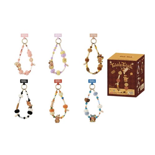 POPMART泡泡玛特星星人美味时刻系列手机挂绳盲盒送礼挂链可爱