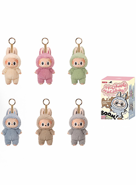 POPMART泡泡玛特LABUBU心动马卡龙搪胶脸盲盒拉布布Macaron手办