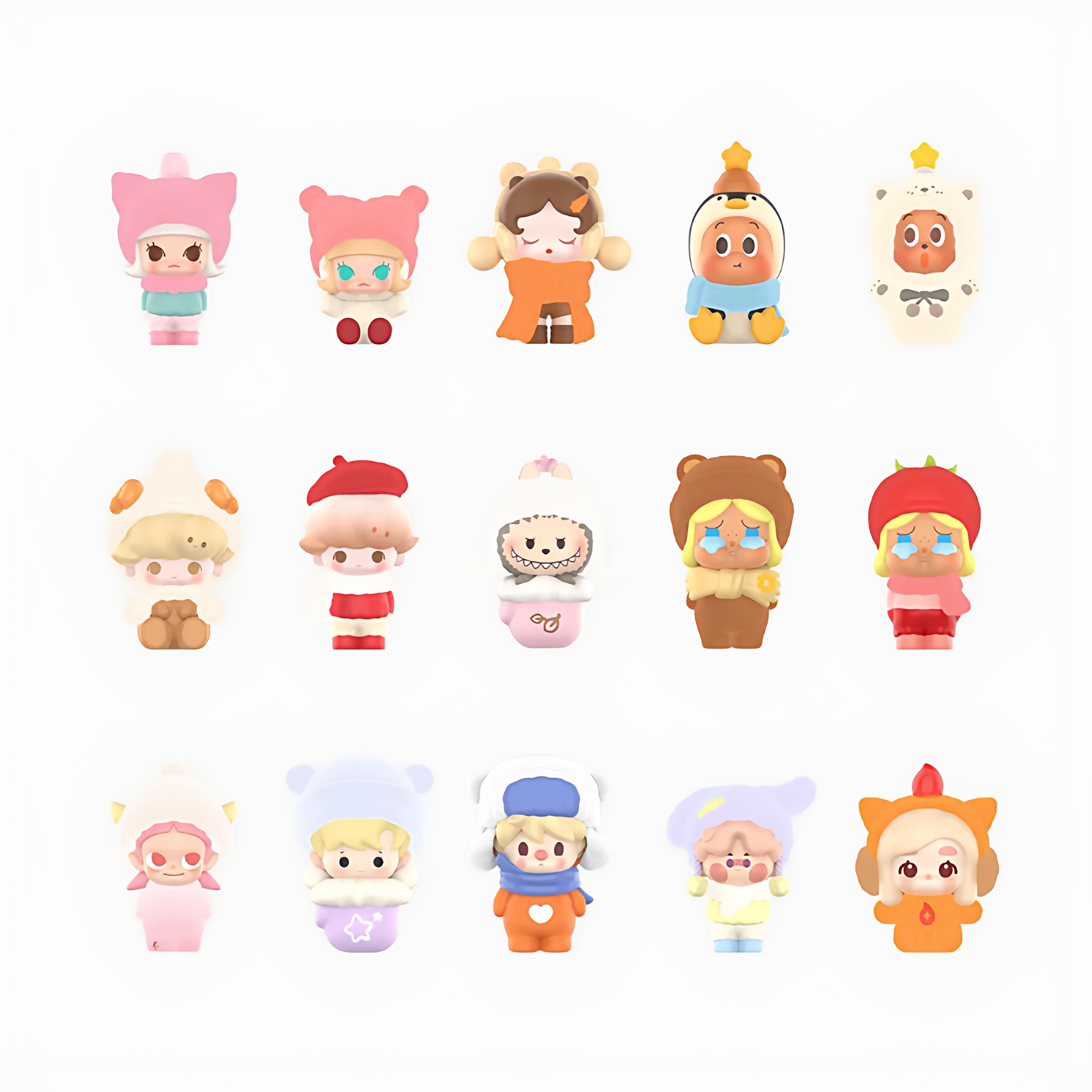 POP MART/泡泡玛特毛绒绒暖呼呼系列公仔盲袋（1粒装）女生礼物