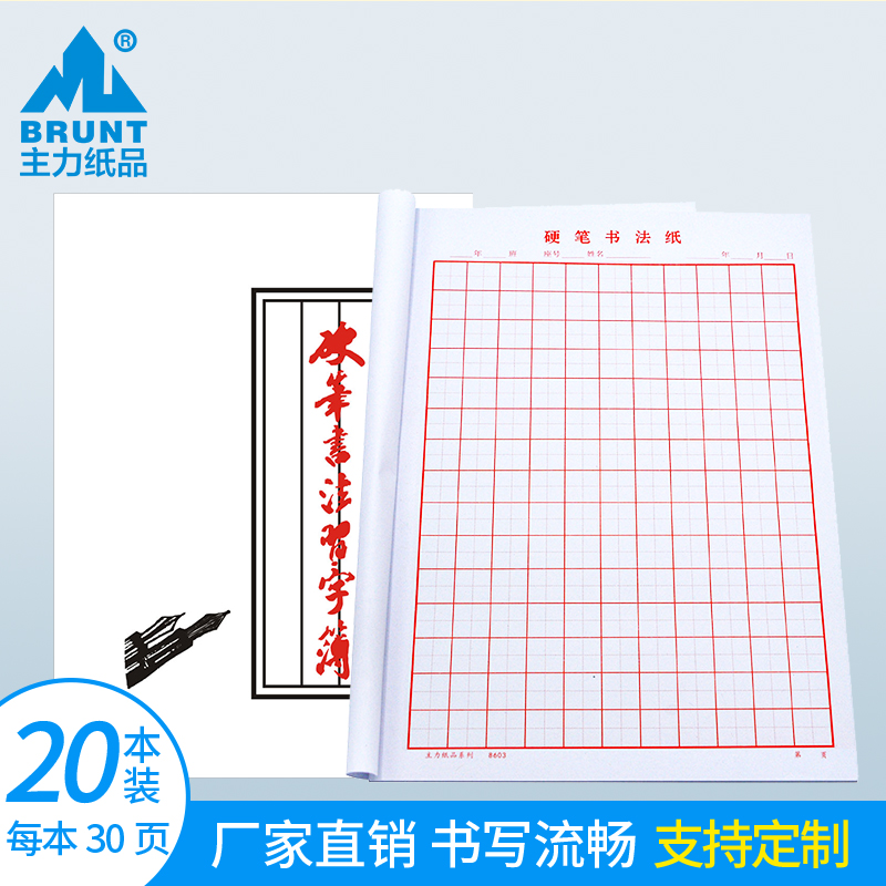 钢笔练字本作品儿童小学生方格纸