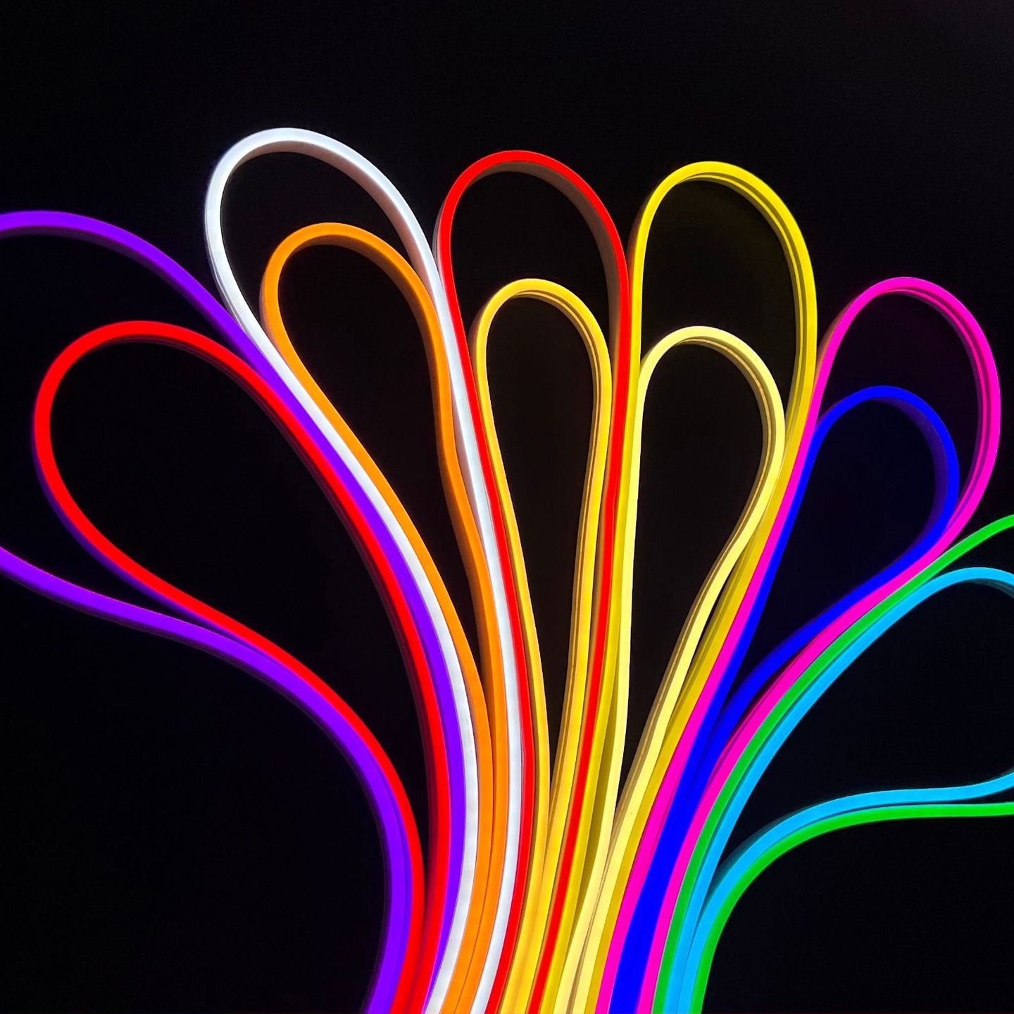 霓虹跑马灯带柔性流水灯串rgb变色户外防水氛围灯幻彩led 灯带条