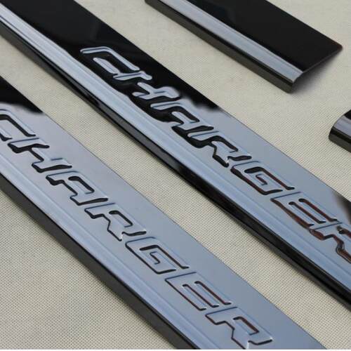适用于dodge道奇charger汽车改装黑钛门槛迎宾踏板door sill