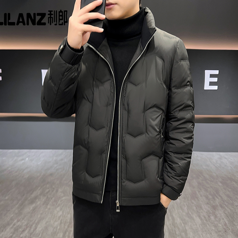 利郎品牌羽绒服男立领保暖轻便外套冬季2025新款90鸭绒休闲羽绒服