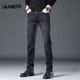 弹力直筒小脚百搭休闲保暖长裤 利郎牛仔裤 高端男春秋冬2025新款 男