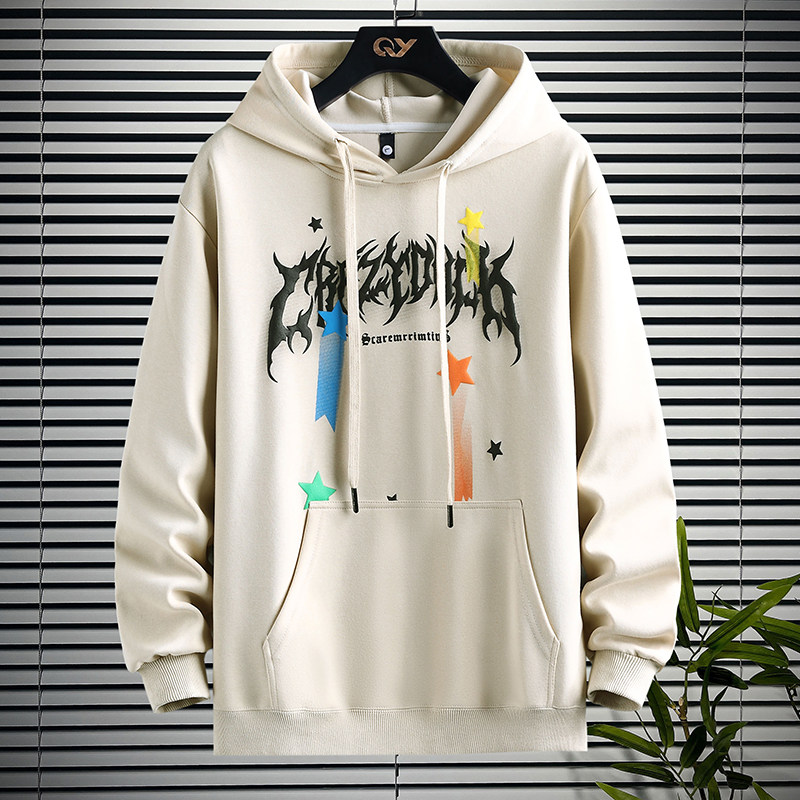 春季潮流连帽卫衣男孩13岁青少年中学生14大童15帅气男装长袖T恤