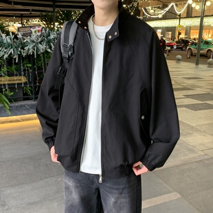 春季青少年宽松大码外套12岁男孩14高初中学生15大童潮流休闲夹克