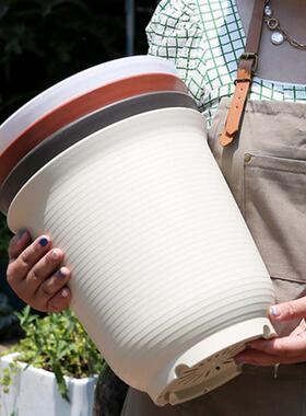 新款霍伦种菜盆家用阳台加厚大花盆蔬菜盆霍伦盆种植盆塑料花盆