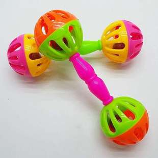 婴幼儿手摇铃玩具儿童益智响铃0 1岁6个月2男3女孩新生儿安抚铃铛