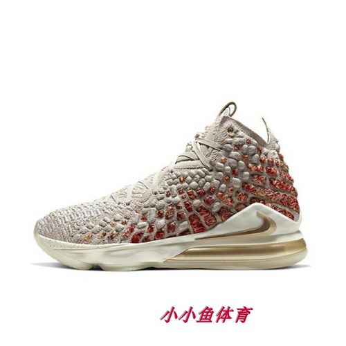 NIKE高帮玫瑰金浮雕篮球鞋