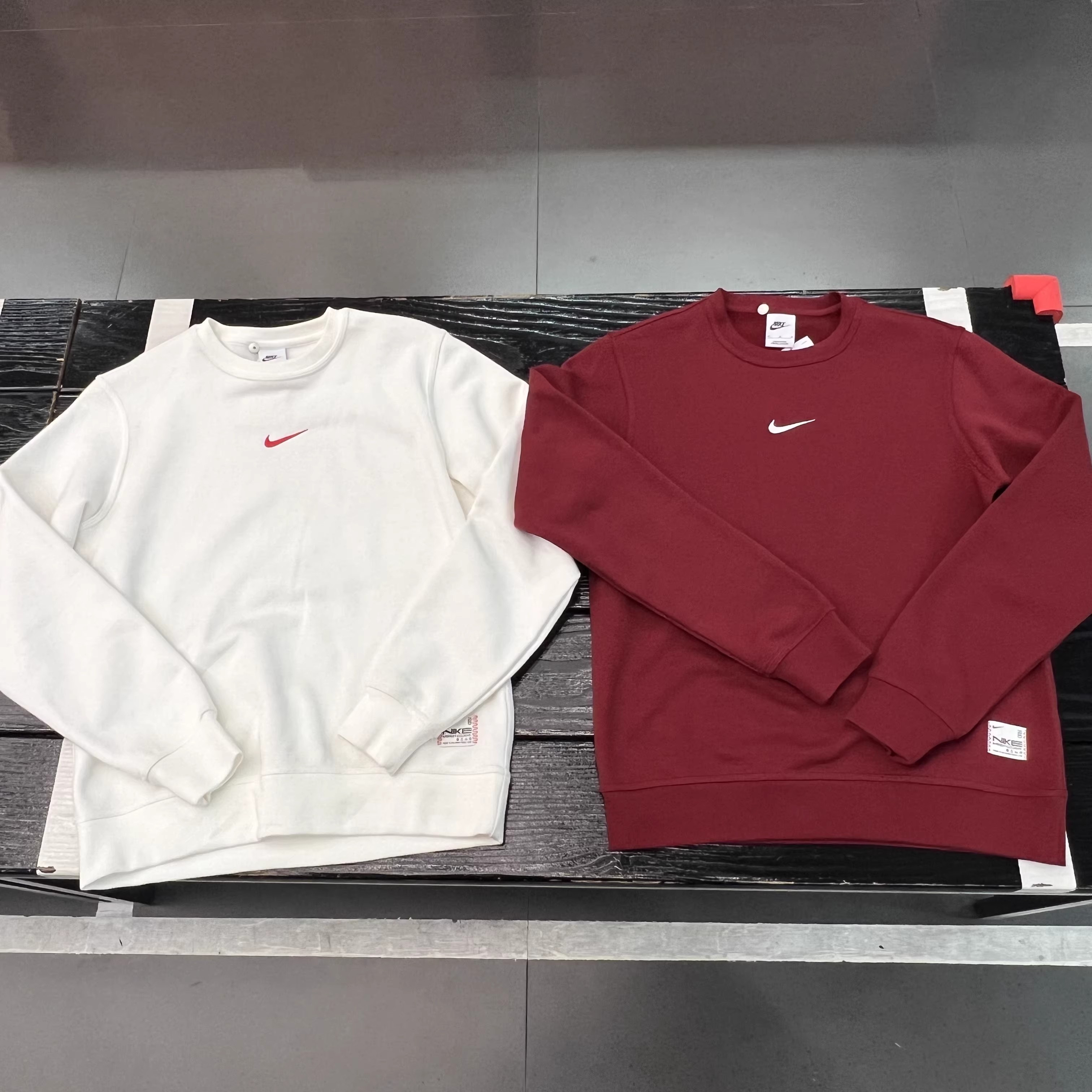 耐克卫衣男春款刺绣logo加绒保暖运动休闲套头衫IB5567-133