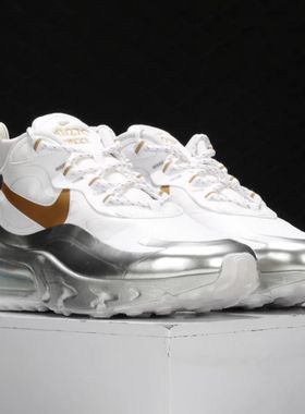 Nike/耐克AIR MAX 270 REACT 男女气垫减震休闲运动鞋CQ4597-110