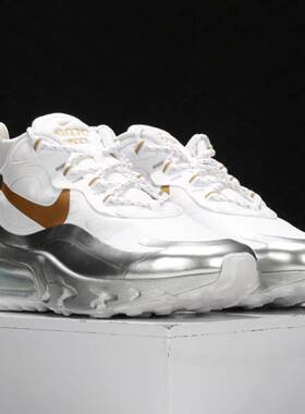 Nike/耐克AIR MAX 270 REACT 男女气垫减震休闲运动鞋CQ4597-110