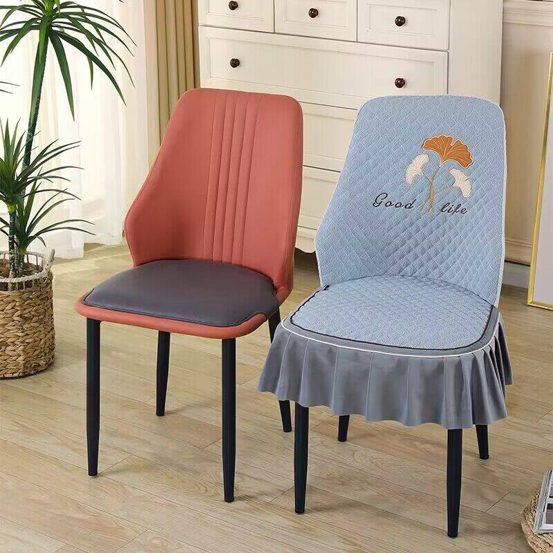 轻奢扇形椅子套罩餐桌椅套坐垫靠背一体垫四季通用弧形椅垫凳子套