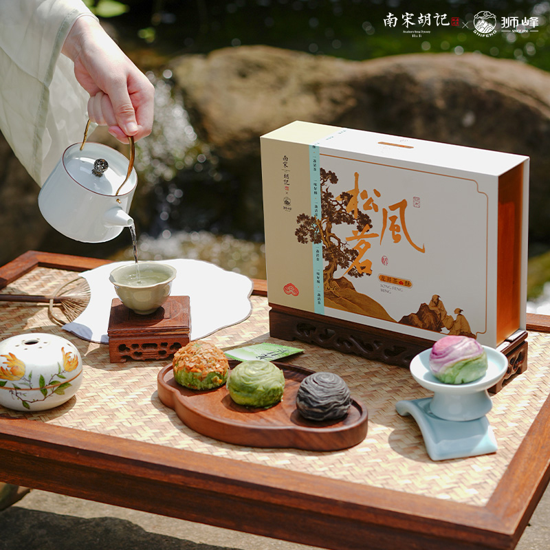 南宋胡记狮峰联名龙井茶酥礼盒