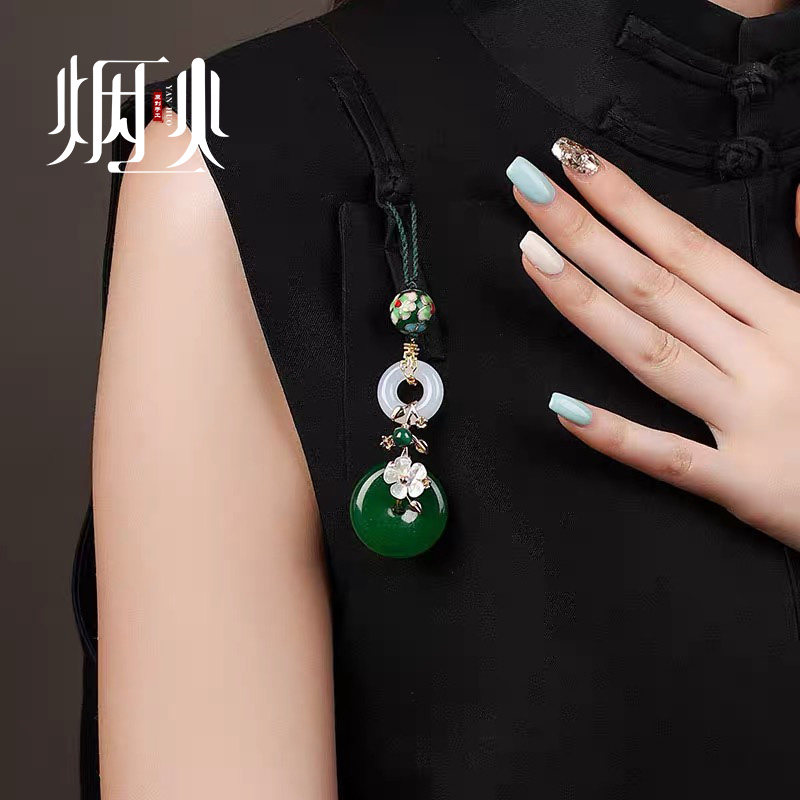 新中式旗袍压襟中国风平安扣挂坠挂饰高档设计感干青衣服挂件配饰,饰品/流行首饰/时尚饰品新,压襟挂件,淘宝优惠券,粉丝福利购,淘宝优惠卷