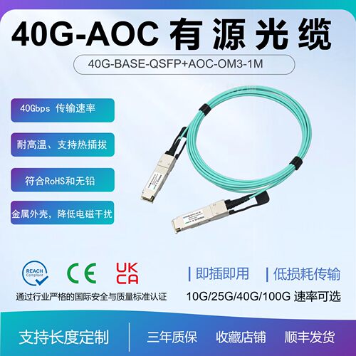 纤亿通AOC有源光缆QSFP+40G