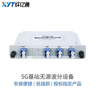 5G基站投标专用 光模块 CWDM 插片式 定制 6通道 1271 7个工作日内发货 1371nm波长 LC口 无源波分复用器