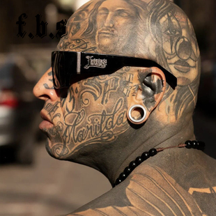 美式奇卡诺Chicano Gangsta西海岸匪帮机车硬汉抗紫外线LOCS墨镜