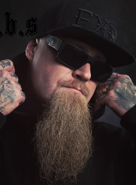 小众Chicano Gangsta西海岸骷髅头匪帮说唱硬汉抗紫外线LOCS墨镜