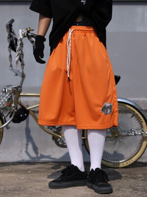 奇卡诺网眼六分过膝短裤