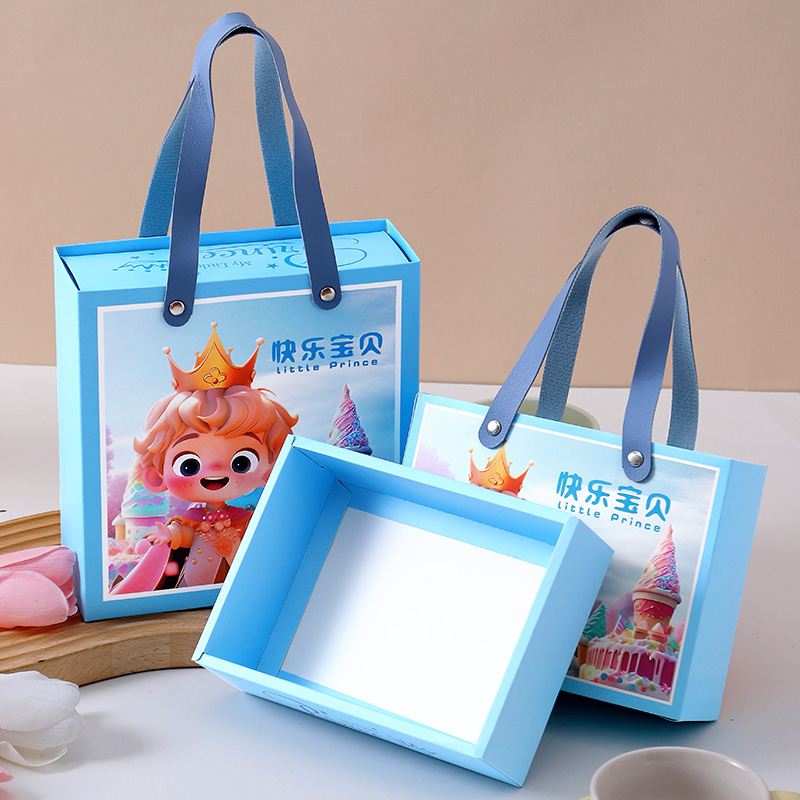 儿童节糖果礼盒龙宝宝满月酒喜糖盒子幼儿园生日卡通抽屉礼品盒空