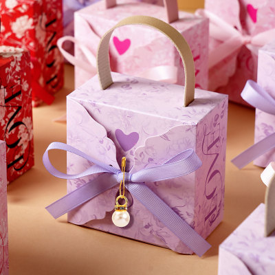 2025新款高级感糖盒结婚喜糖盒子婚礼糖果盒手提喜糖袋小礼盒空盒