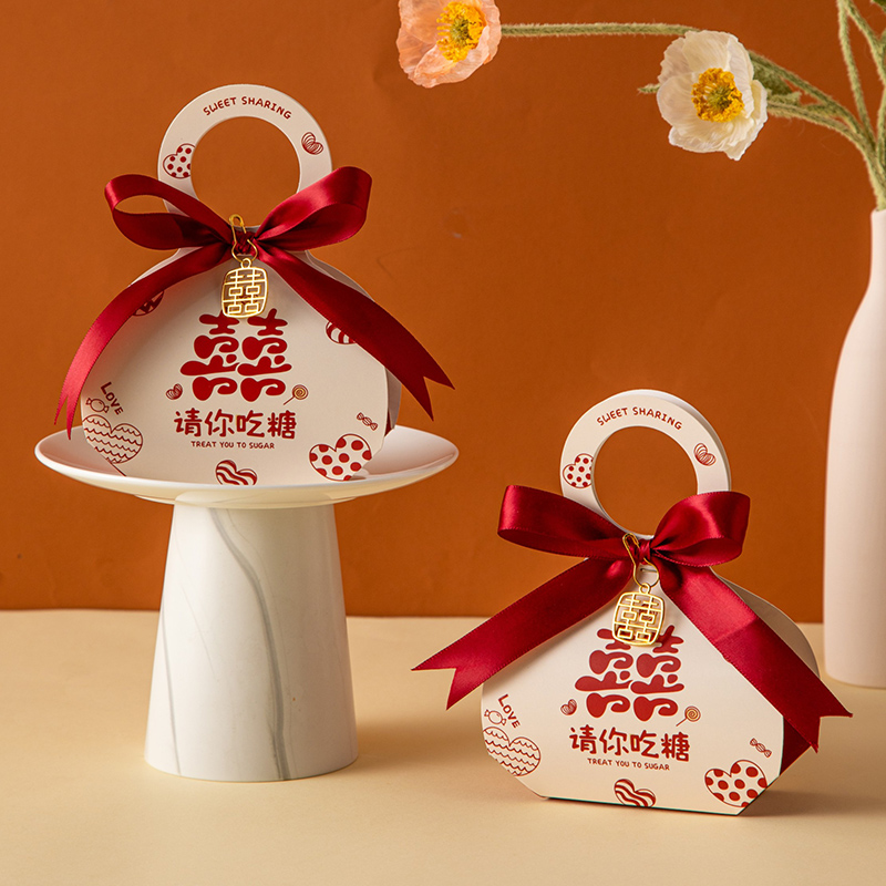 糖盒结婚喜糖盒子2022订婚个性包装盒创意欧式婚礼糖果盒空盒礼盒-封面