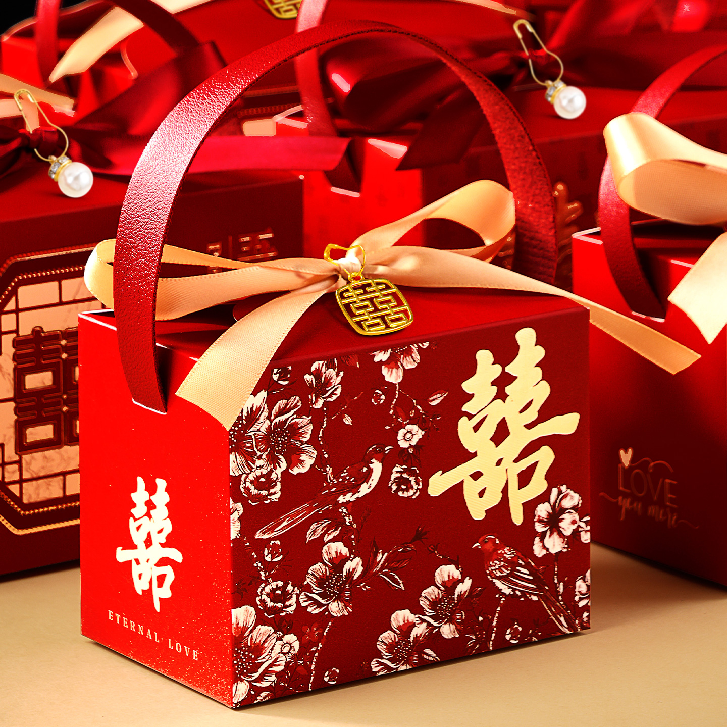 高级感糖盒结婚喜糖礼盒2025喜糖盒新款婚礼喜糖专用包装盒空盒子