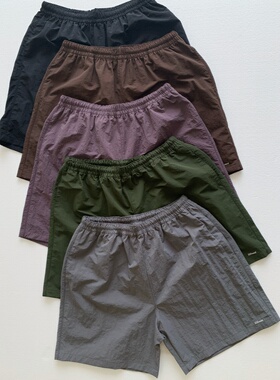 清货价 24ss JJJJOUND SHORTS尼龙皱运动健身美式高街短裤沙滩裤