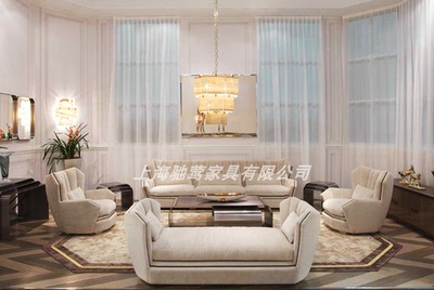 意大利轻奢风别墅组合个性沙发