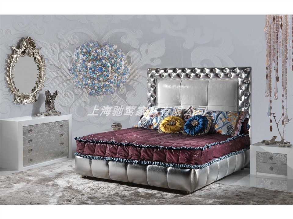 意大利高档欧式风别墅双人床定制