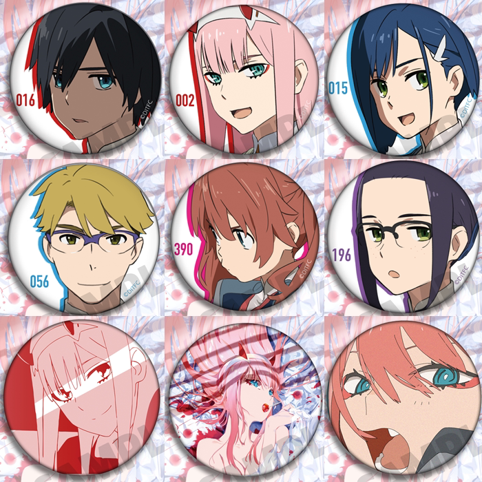 【咕唔咕屋】现货国产darling in the franxx02国家队动漫周边徽