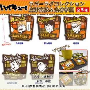 【谷子】预售 TTA 排球少年 JF跳跃姿态同柄橡胶杯垫乌野高