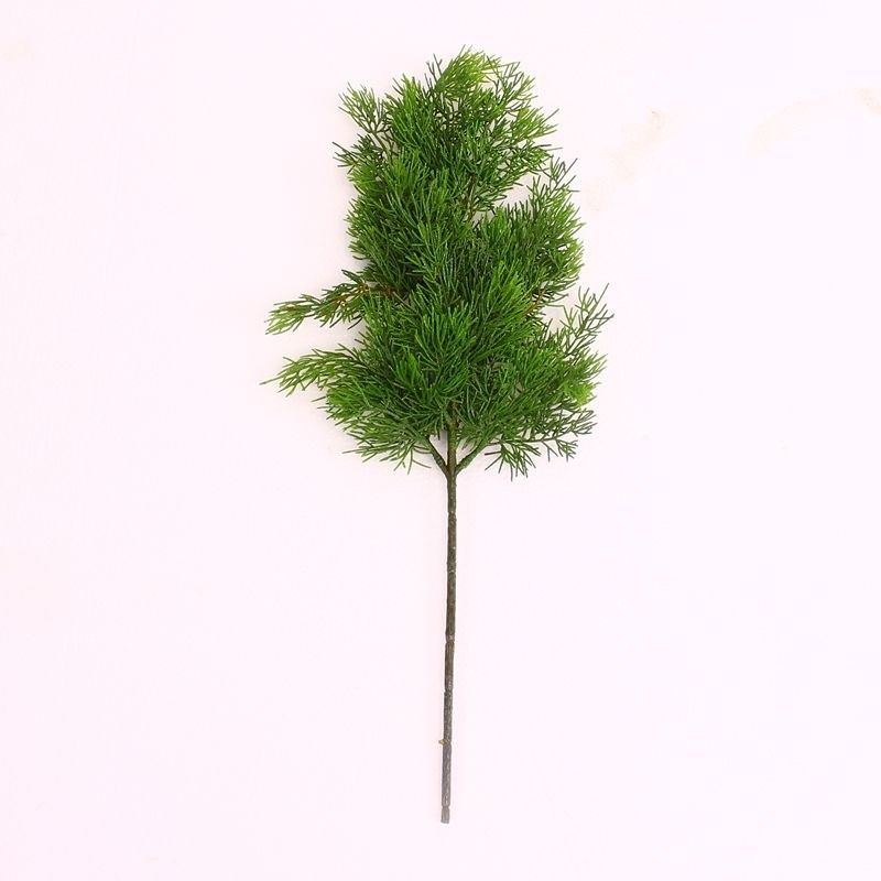 仿真柏树枝松柏叶子崖柏枝龙柏枝迎客松插花盆景配件假花假松树叶