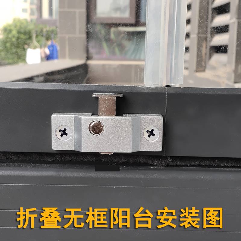 移门锁扣卡扣无框阳台玻璃窗配件搭扣弹簧插销门栓卫生间推拉门锁