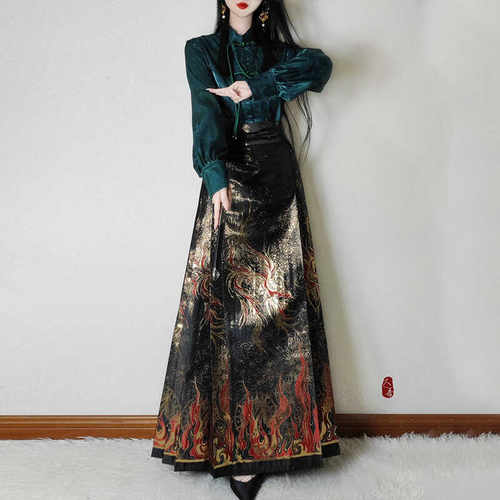 马面裙套改良古典风女装未央宫