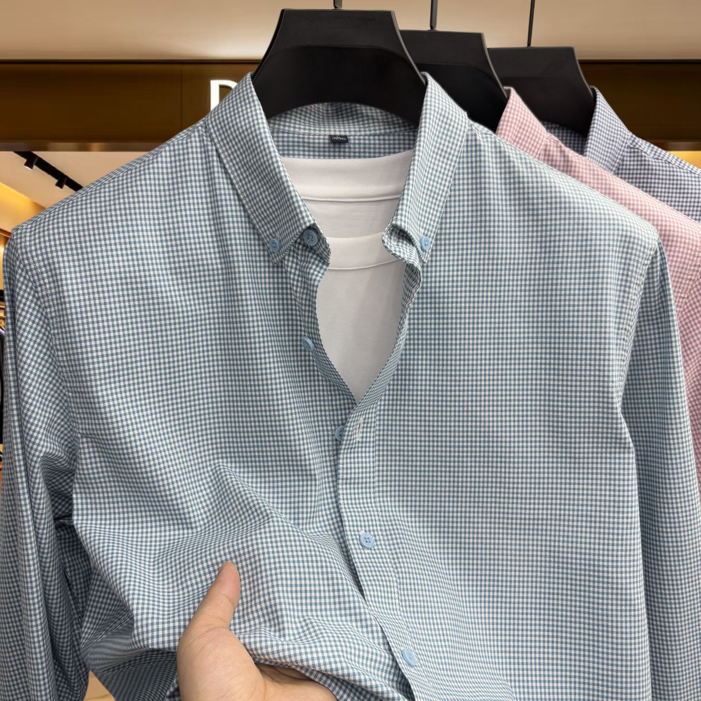 DIYINGLUN专柜高端男士长袖衬衫