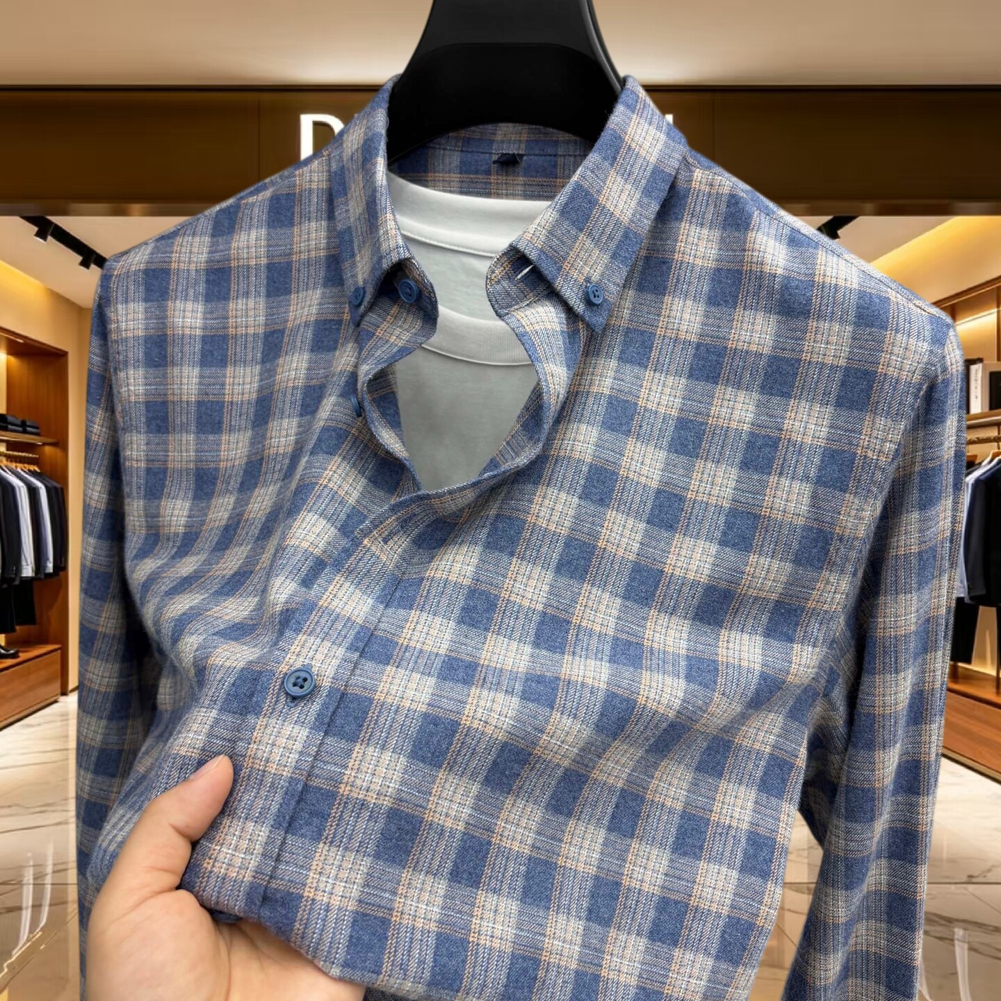 DIYINGLUN专柜正品高端男士衬衫