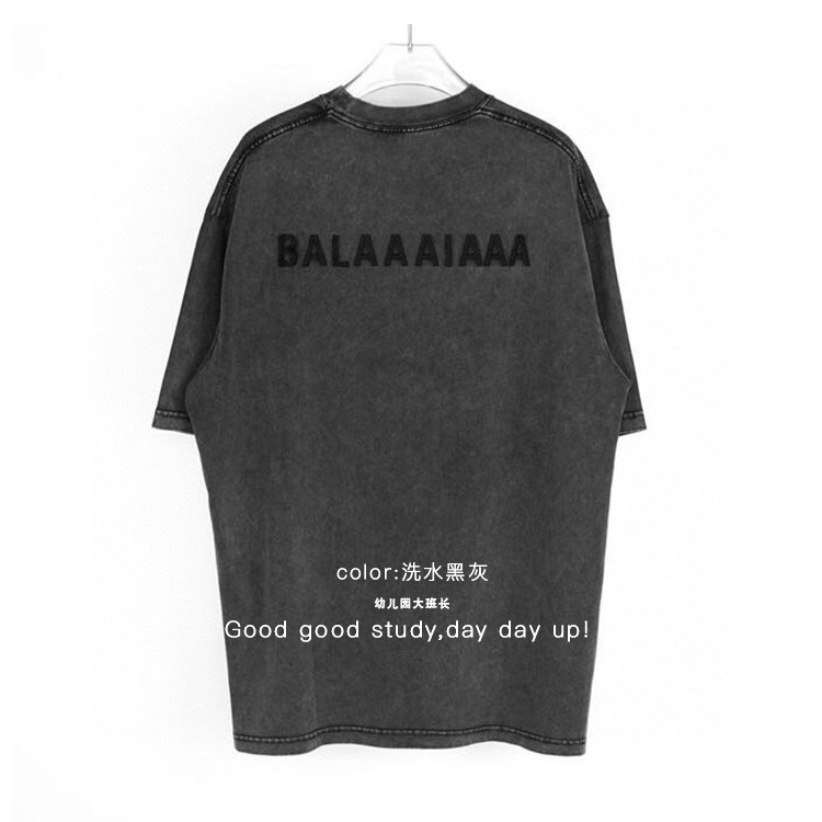 强烈推荐，可乐前后字母刺绣水洗短袖圆领纯棉宽松男女情侣T恤,男装,T恤,淘宝优惠券,粉丝福利购,淘宝优惠卷