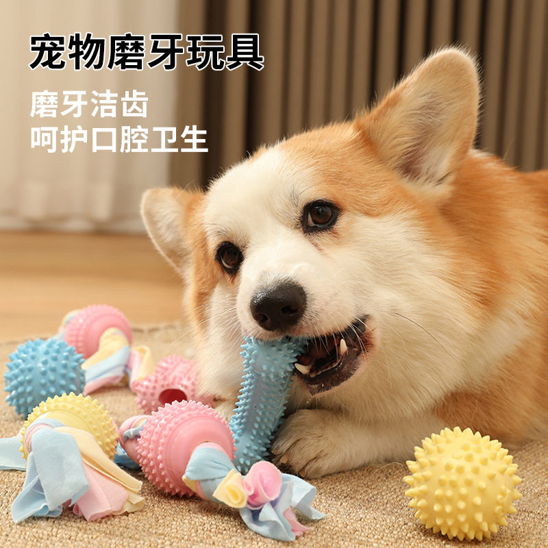狗狗磨牙玩具中小型犬耐咬狗玩具自嗨发声球形宠物玩具包邮