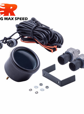 跨境改装220psi汽车铝壳气压表2显数字避震压力表1 / 8npt传感器