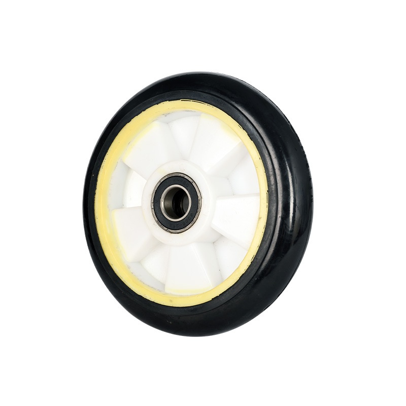 尼龙脚轮4寸5寸6寸轻型静音轮尼龙橡胶脚轮工业重型防滑万向脚轮