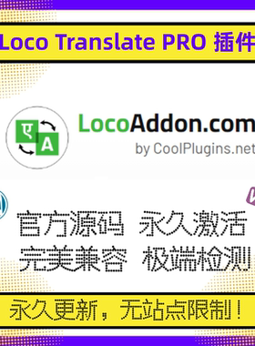 Loco Translate PRO插件 WP自动翻译 主题插件自动翻译 官方原版