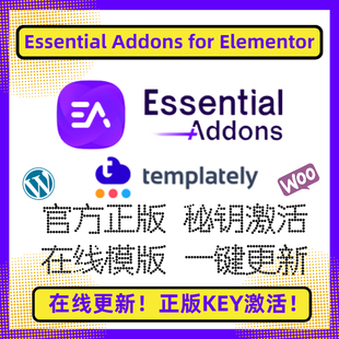 Essential Addons for Elementor 插件 Elementor扩展 正版授权