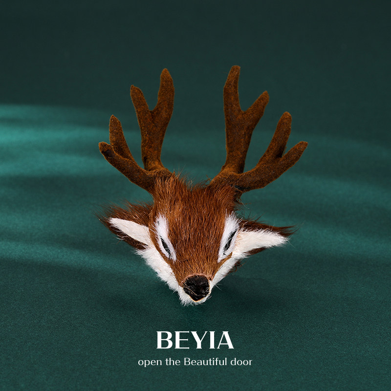 原创小众森系复古麋鹿角胸针男女气质日系可爱毛衣胸花装饰品别针